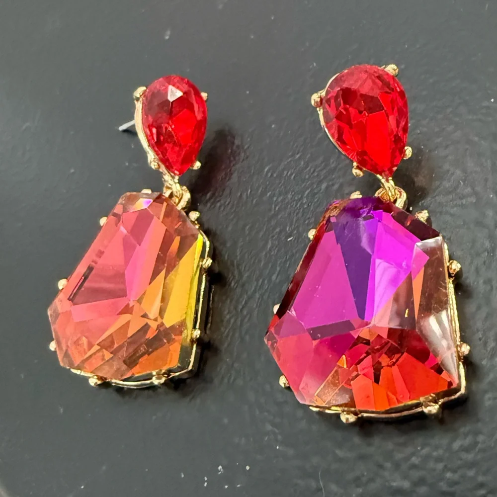 Women Drop Earrings Irregular Shape Bohemian - Picture 4 of 7